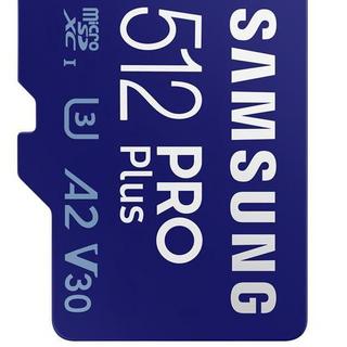 SAMSUNG 三星 PRO Plus Micro-SD存储卡 512GB（UHS-I、V30、U3、A2）