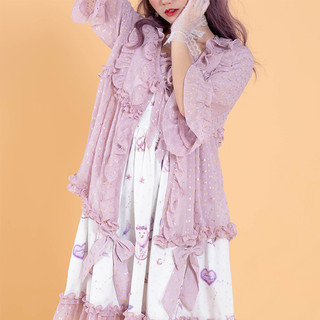 PreciousClove 宝贵的丁香 Lolita洛丽塔 守护天使 女士开衫 周年款 藤紫色