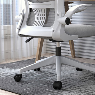 AEVLIS 爱维丽斯 V8 人体工学电脑椅 灰色+白色 乳胶坐垫款 逍遥版