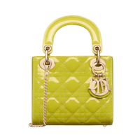 Dior 迪奥 Lady Dior系列 女士迷你手袋 M0505OWCB_M65H 绿黄色