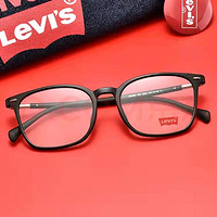 Levi's 李维斯 经典方框防蓝光镜3099/7031 3099-C01-53 +一次性防雾擦镜纸30片+眼镜鼻垫鼻托贴片16对