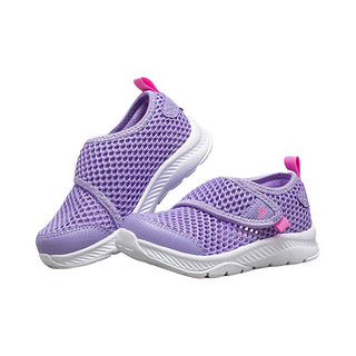 SKECHERS 斯凯奇 Comfy Grip 女童休闲运动鞋 664152N/LAV 薰衣草色 26码