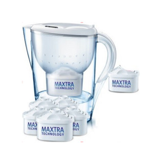 BRITA 碧然德 Marella 金典系列 滤水壶 白色 一壶四芯