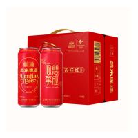 燕京啤酒 吉祥红清爽啤酒 500ml*12罐