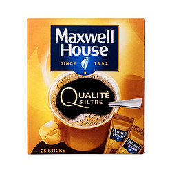 Maxwell House 麦斯威尔 法国进口速溶黑咖啡 1.8g*25条 便携装