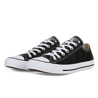 CONVERSE 匡威 Chuck Taylor All Star Leather Low Top 中性休闲运动鞋 132174C 黑色 39