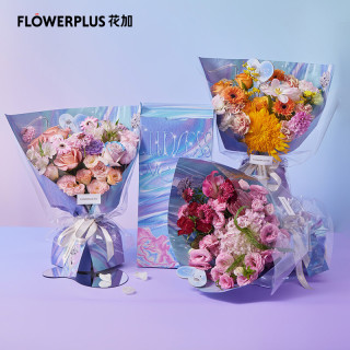 Flowerplus 花加霓虹之森 红 着你红色混合花束5月日收花 报价价格评测怎么样 什么值得买
