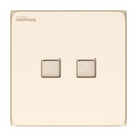 Schneider Electric 施耐德电气 皓呈系列 A3T32RJ5_WG_C1 双联超五类电脑插座 珍珠金