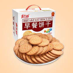 嘉士利早餐饼干零食甜薄脆整箱多种可选早餐饼干原味800g