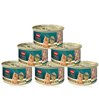 Frisian 富力鲜 白身金枪鱼与蛤猫罐头 85g*30罐
