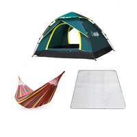 狼行者 LXZ-1002 全自动帐篷 墨绿色 210*150*110cm 套餐一