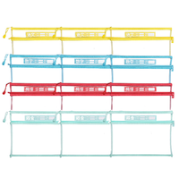 金枝叶 透明科目分类袋 语文3个+数学3个+英语3个+综合3个 12个装