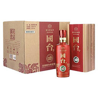 GUOTAI 国台 国标酒 500ml*6瓶整箱 53度酱香型白酒真实年份 茅台镇纯粮食酒 2019年酿造