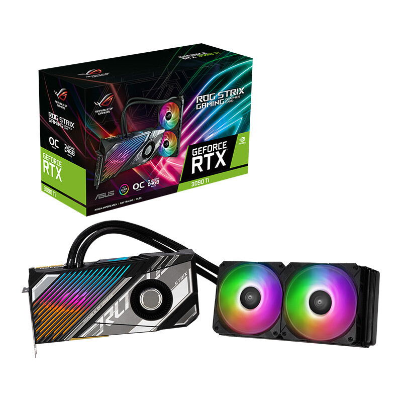 ROG 玩家国度 STRIX-LC GeForce RTX3090Ti-O24G-GAMING 显卡 24GB