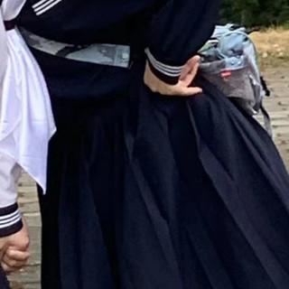 喵鹿森屿 JK制服 女士短裙袜子套装 绀色 42cm M