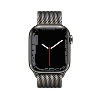 Apple 苹果 Watch Series 7 智能手表 41mm  GPS+蜂窝版 石墨色不锈钢表壳 石墨色米兰尼斯表带（GPS、血氧、心率)