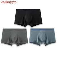 Kappa 卡帕 男士莫代尔内裤运动平角裤  3条装