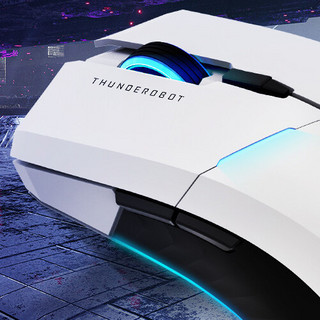 ThundeRobot 雷神 ML702 2.4G Thunderspeed 双模鼠标 8000DPI RGB 白色