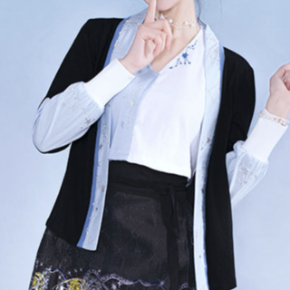 如夢霓裳 汉元素 疏星 女士短外套 黑色 170