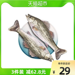 鲜城故事 速冻白蕉海鲈鱼2条装1kg