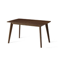 林氏木业 LS003R3-B胡桃色实木餐桌1.2m