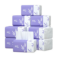 Lam Pure 蓝漂 包邮蓝漂白色抽纸4层400张4包餐巾纸家用面巾纸卫生纸巾