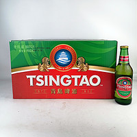 TSINGTAO 青岛啤酒 小双狮外销版美啤5度 355ml*24瓶