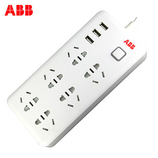 ABB 6位五孔插线板