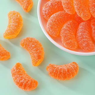 其妙橘子软糖橡皮糖果汁软糖喜糖网红创意小零食糖果休闲食品 橘子软糖350g