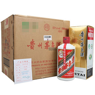 MOUTAI 茅台 飞天 2018年 酱香型白酒 53%vol 500ml*6瓶 整箱装