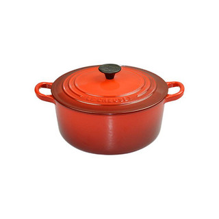 LE CREUSET 酷彩 炖锅(22cm、3.3L、铸铁、红色、电木盖耳)