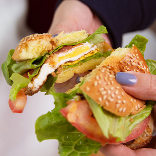 西厨贝可 黄油迷你小汉堡胚180g/6只早餐食品速食懒人汉堡面包半成品