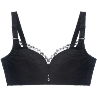 cosmolady都市丽人女士无钢圈文胸2b7202黑色75c