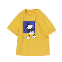 balabala 巴拉巴拉 208221117103-30401 儿童T恤 迪士尼IP款 中黄 170cm