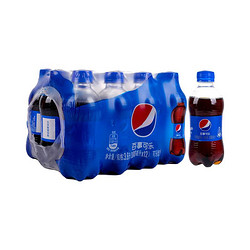 pepsi 百事 可乐经典原味可乐 Pepsi 碳酸饮料 无糖青柠味 300ml/瓶 整箱装 原味*12瓶