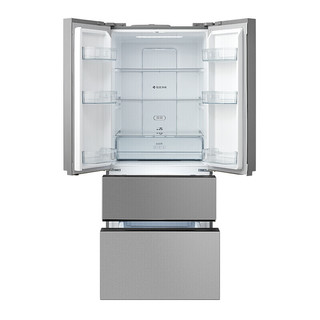 Midea 美的 BCD-418WTM(E) 风冷多门冰箱 418L 钛金银