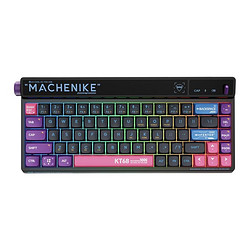 MACHENIKE 机械师 KT68 68键 2.4G蓝牙多模无线机械键盘黑竞宗轴 RGB