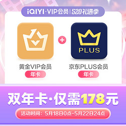 iQIYI 爱奇艺 VIP会员黄金年卡12个月+京东plus年卡