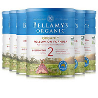 BELLAMY'S 贝拉米 婴幼儿有机奶粉 2段 900g*6罐