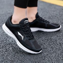 LI-NING 李宁 男子轻便减震网面透气跑步鞋