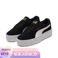 彪马 PUMA 女子 基础系列 Karmen 休闲鞋 384614 04 烟灰色-烟灰色-树胶色 37 UK4 384614 02 黑色-白-金色 37 UK4