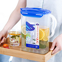 LOCK&LOCK; 家用冷水壶大容量塑料凉水杯日式可放冰箱泡茶壶花果汁壶