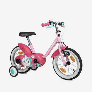 DECATHLON 迪卡侬 BTWIN UNICORN 500 儿童自行车+车篮+喇叭 8386254 14寸 独角兽尤妮可