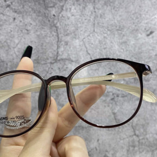 Nero 尼罗 ZH9005 咖色TR90眼镜框+平光非球面镜片 茶变
