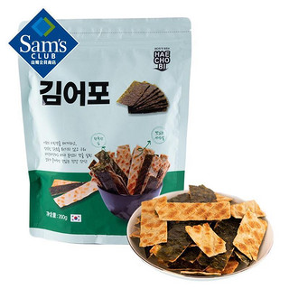 Sam's HAECHOBI 韩国进口 海苔鱼脯脆 200g 休闲零食 网红零食 咸香可口