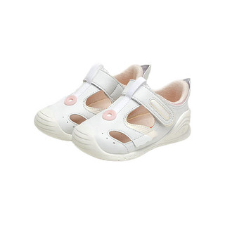 Ginoble 基诺浦 海底总动员系列 TXGB1968 婴儿学步鞋 白色/粉色 125码