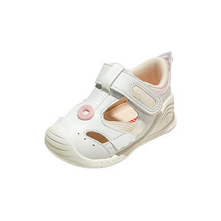 Ginoble 基诺浦 海底总动员系列 TXGB1968 婴儿学步鞋 白色/粉色 125码