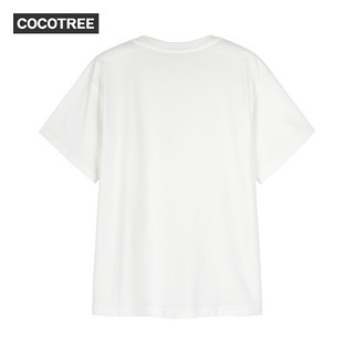 cocotree2021年夏季简约字母印花短袖T恤 松石绿4400 140cm