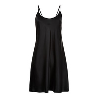 LA PERLA SILK系列 女士真丝吊带睡裙 CFI0020291 黑色 L