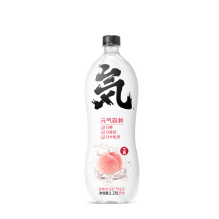 元气森林 无糖苏打气泡水 白桃味 1.25L*6瓶